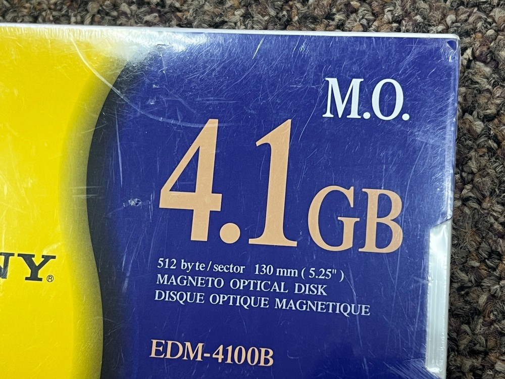 NEW Sony EDM-4100B 4.1GB 5.25 MO OPTICAL DISK