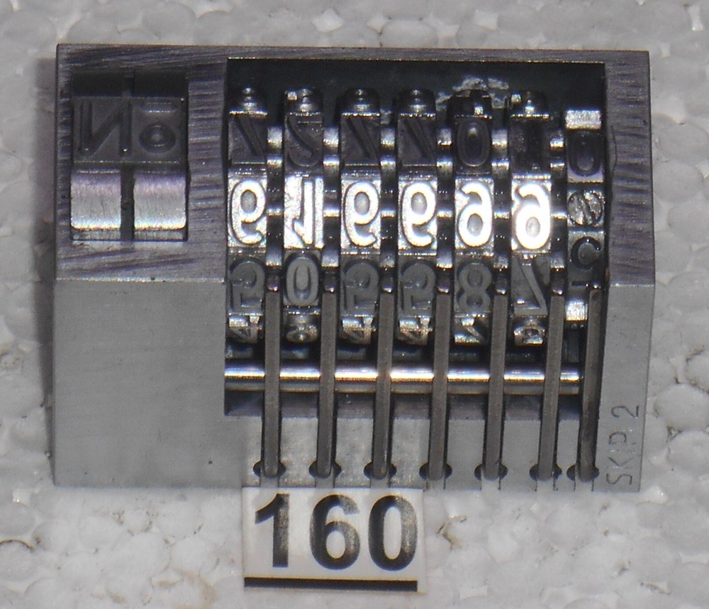 COUNT SKP 2 | letterpress numbering machine | 160