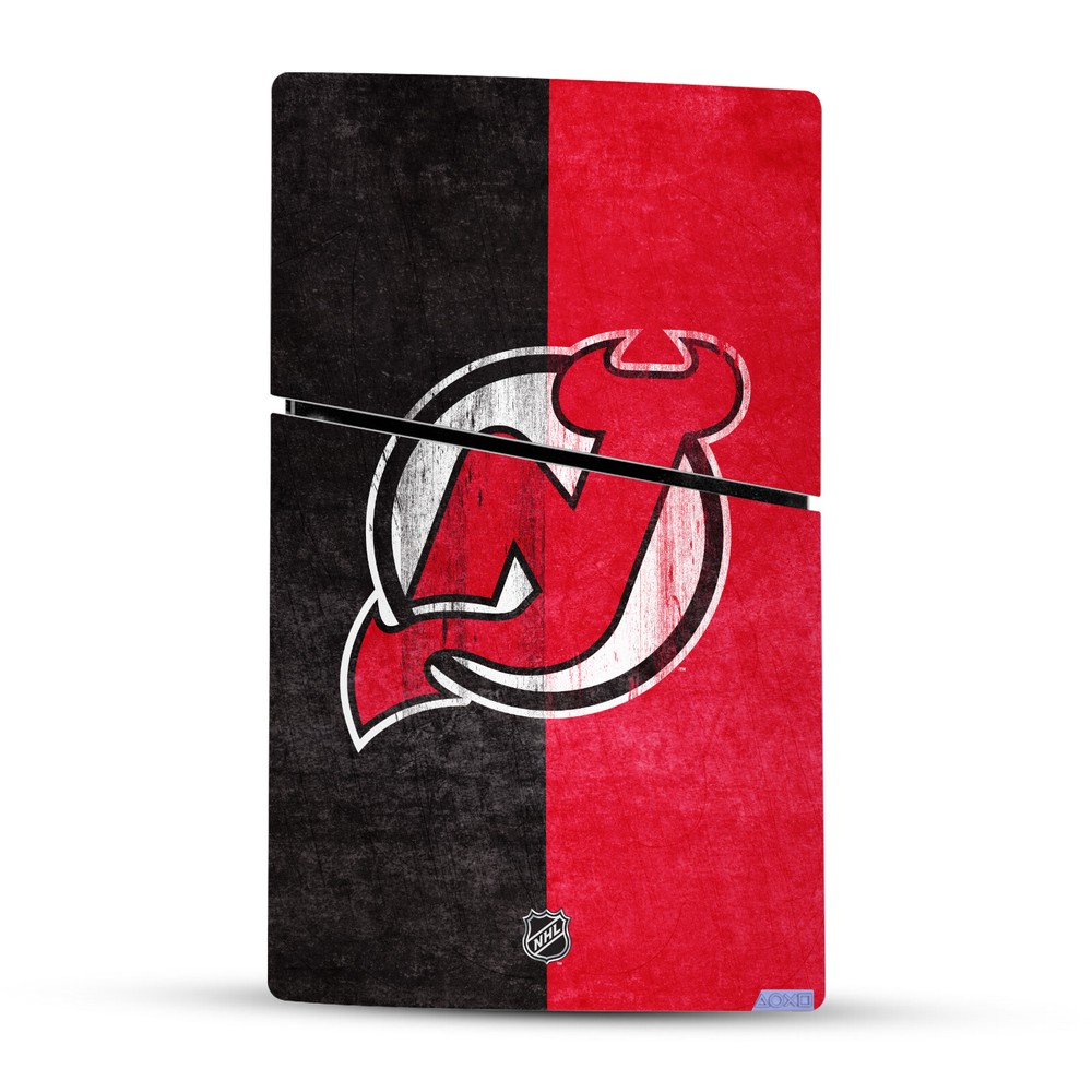 NHL NEW JERSEY DEVILS VINYL SKIN DECAL FOR PS5 SLIM DIGITAL CONSOLE & CONTROLLER