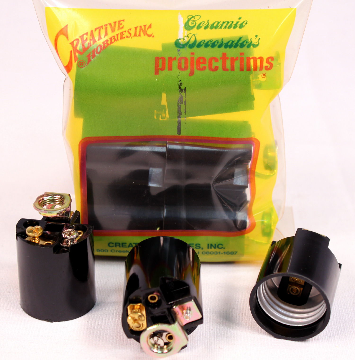 6 Pack - Keyless Lamp Sockets, Medium Base, E26 Edison Lamp Socket Replacement