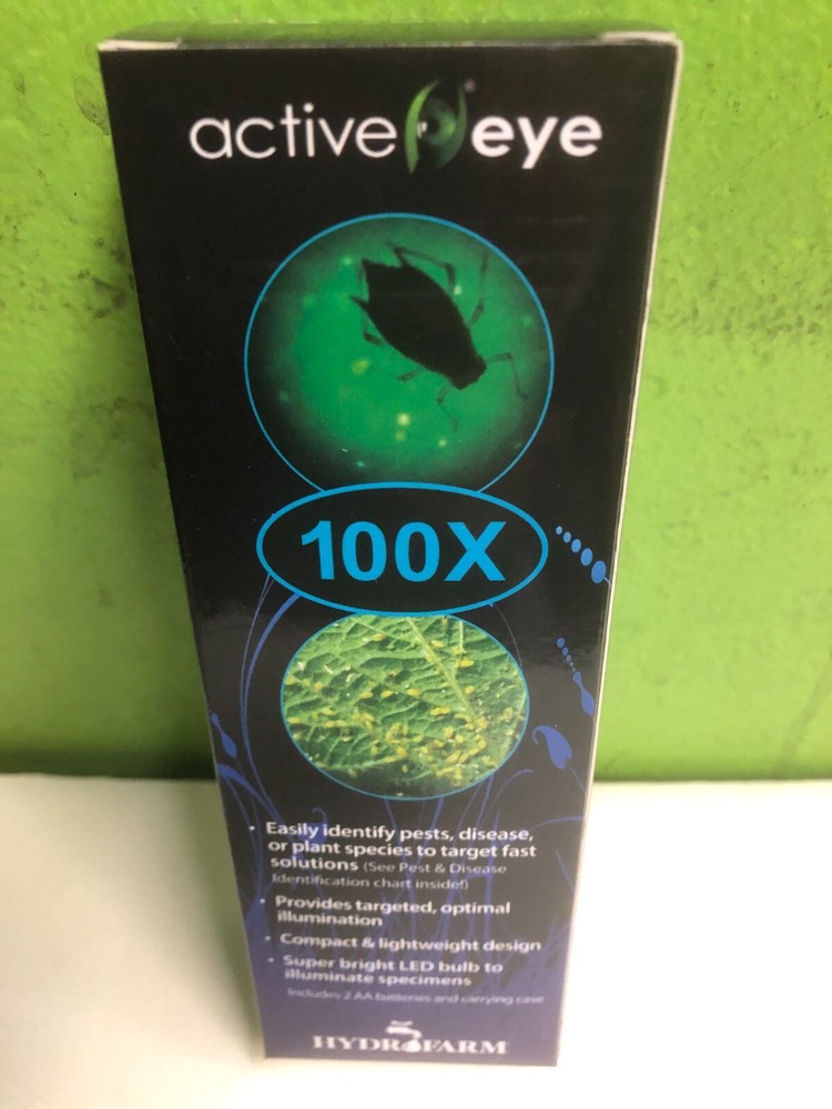Active Eye MICROSCOPE 100X Bright Powerful Targeted Illuminated LED Bulb Compact
