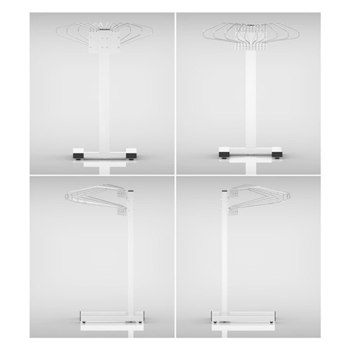 X-Ray Apron Rack - Mobile, 10 Swing Arms