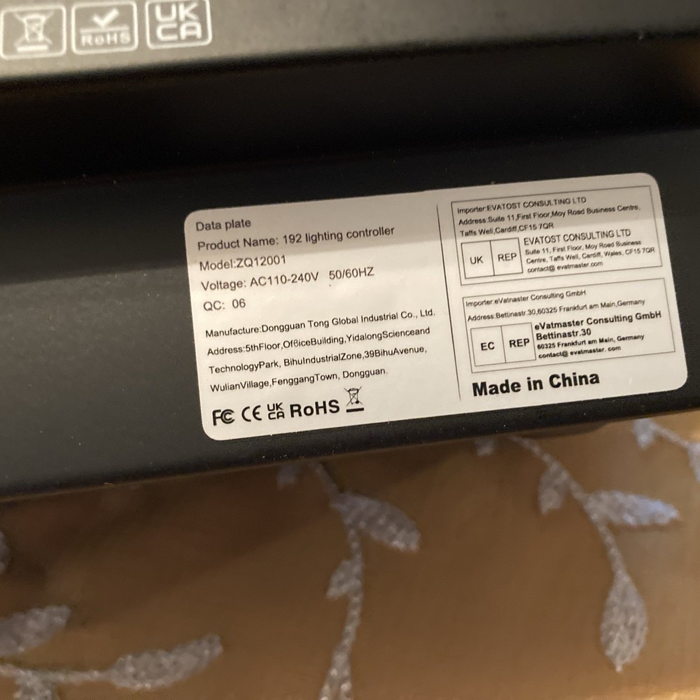 192 Channel DMX512 Controller Professional Lighting Console