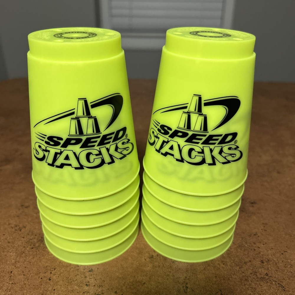 Speed Stackers 12 Official WSSA Sport Yellow Stacking Cups Plus Bag