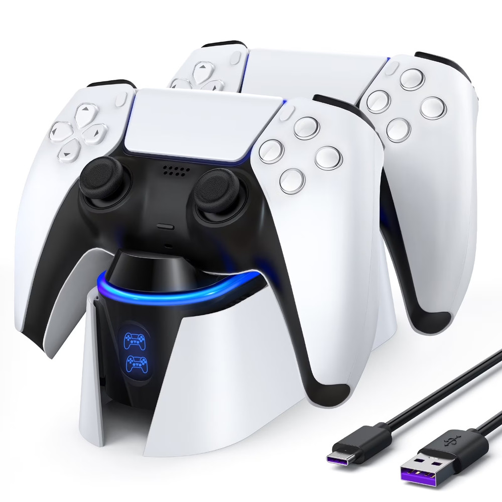 PS5 Controller Charging Station w/ LED, PlayStation5 DualSense Compatability NEW