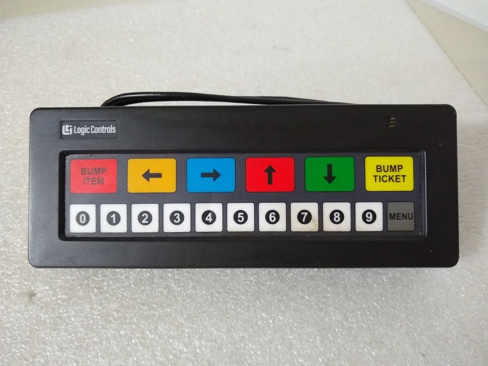 Logic Controls KB1700 17 Key Programmable Keypad - Bump Bar - Black PART ONLY