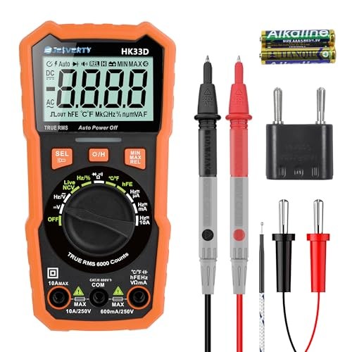 Digital Multimeter Voltmeter Tester with NCV, LCD for AC/DC 6000 Counts