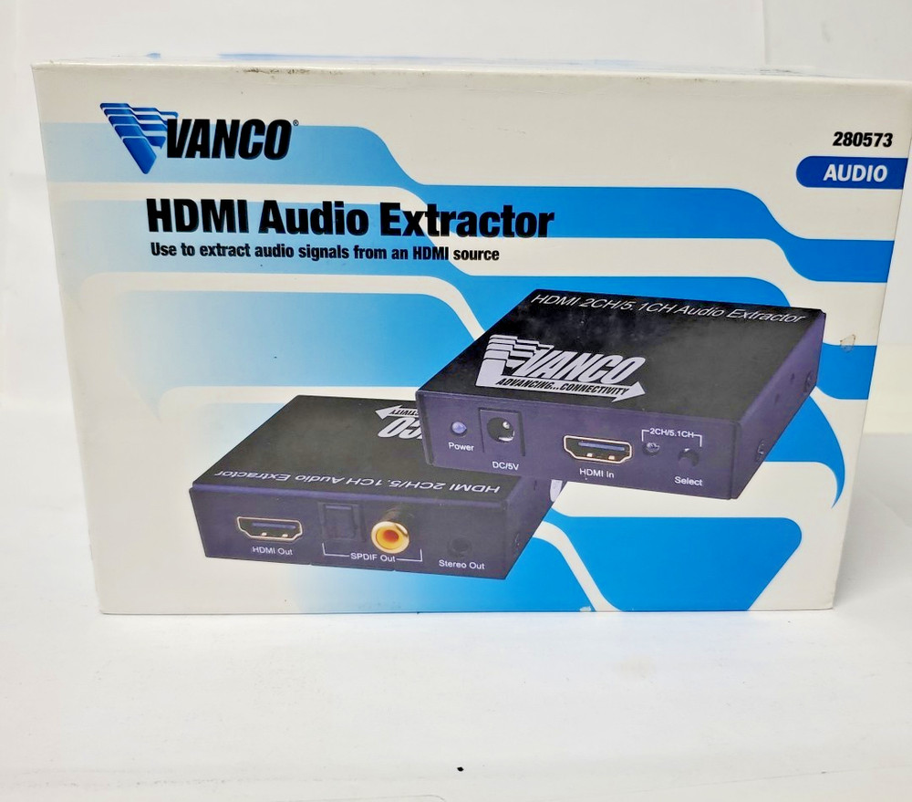 Vanco 280573 HDMI Audio Extractor  2CH/5. 1CH -