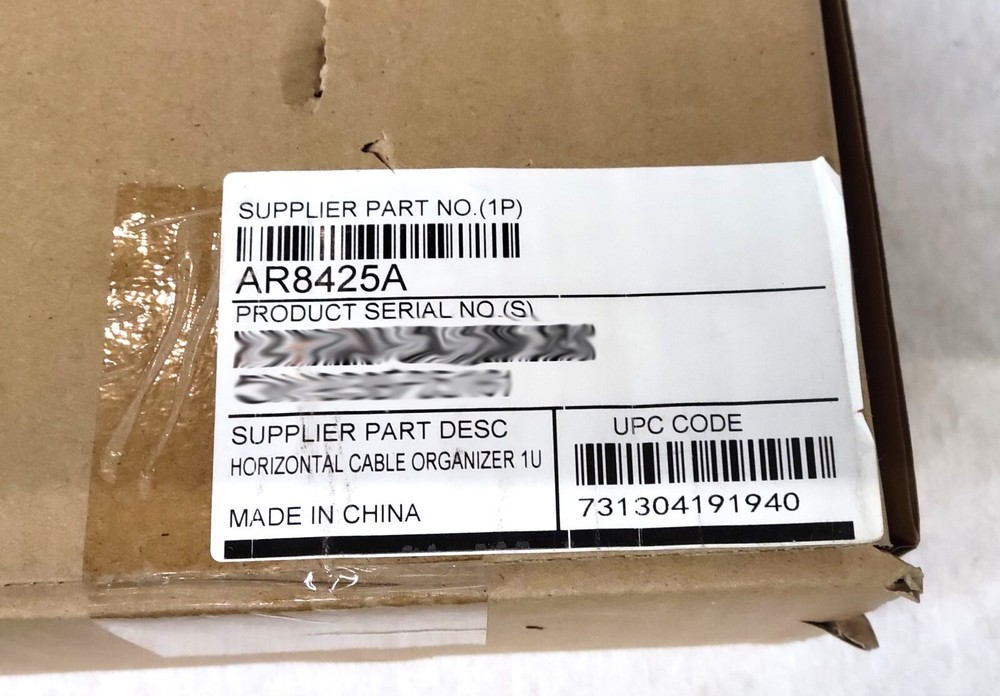 NEW APC 1U HORIZONTAL CABLE ORGANIZER AR8425A
