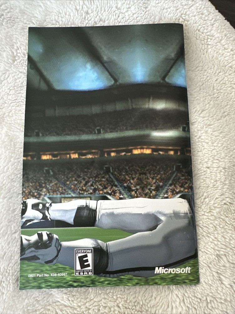 XBOX Manual Only NFL Fever 2002