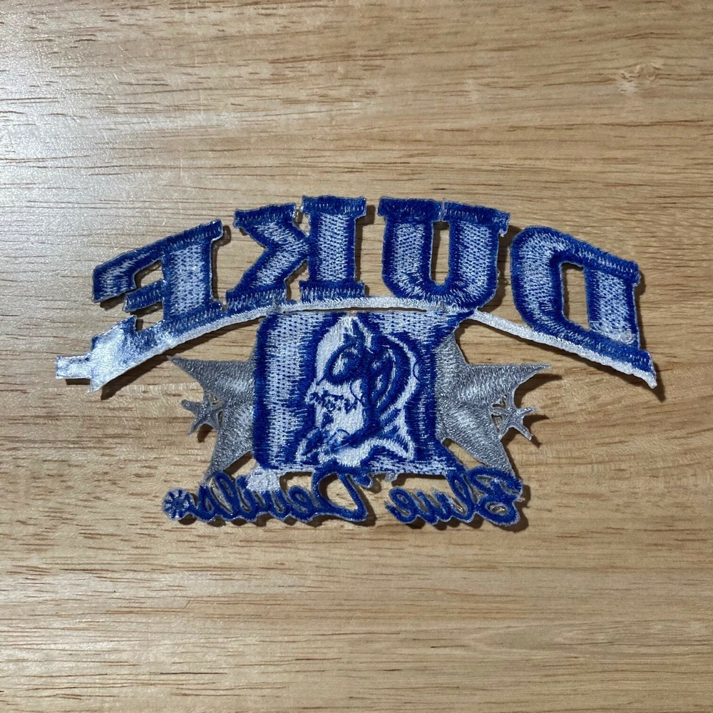 DUKE BLUE DEVILS Vintage Embroidered Iron-On 4.5" x 2.5" NCAA Patch