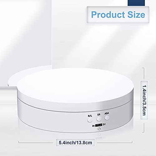 Hicarer Rotating Display Stand 360 Degree Motorized Rotating Display Spinner
