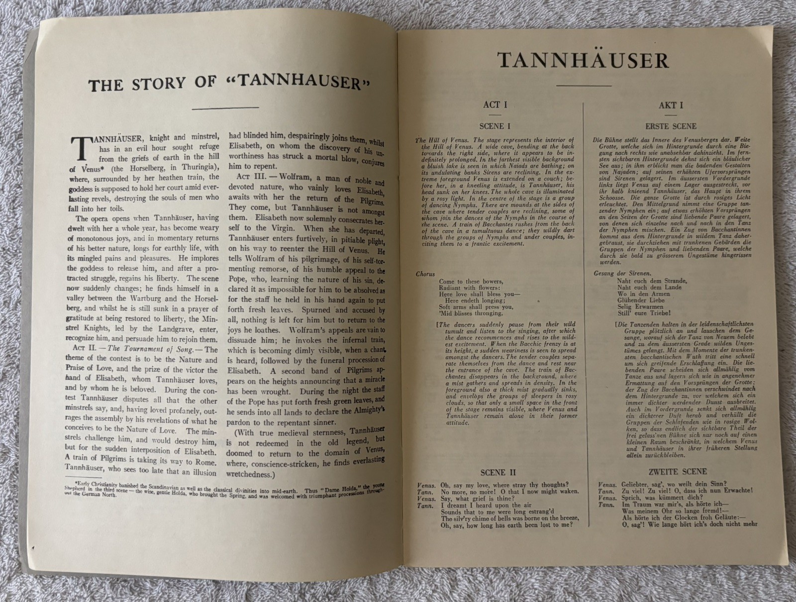 Lot of 2: GRAND OPERA LIBRETTOS, Lohengrin and Tannhauser, Oliver Ditson Co.