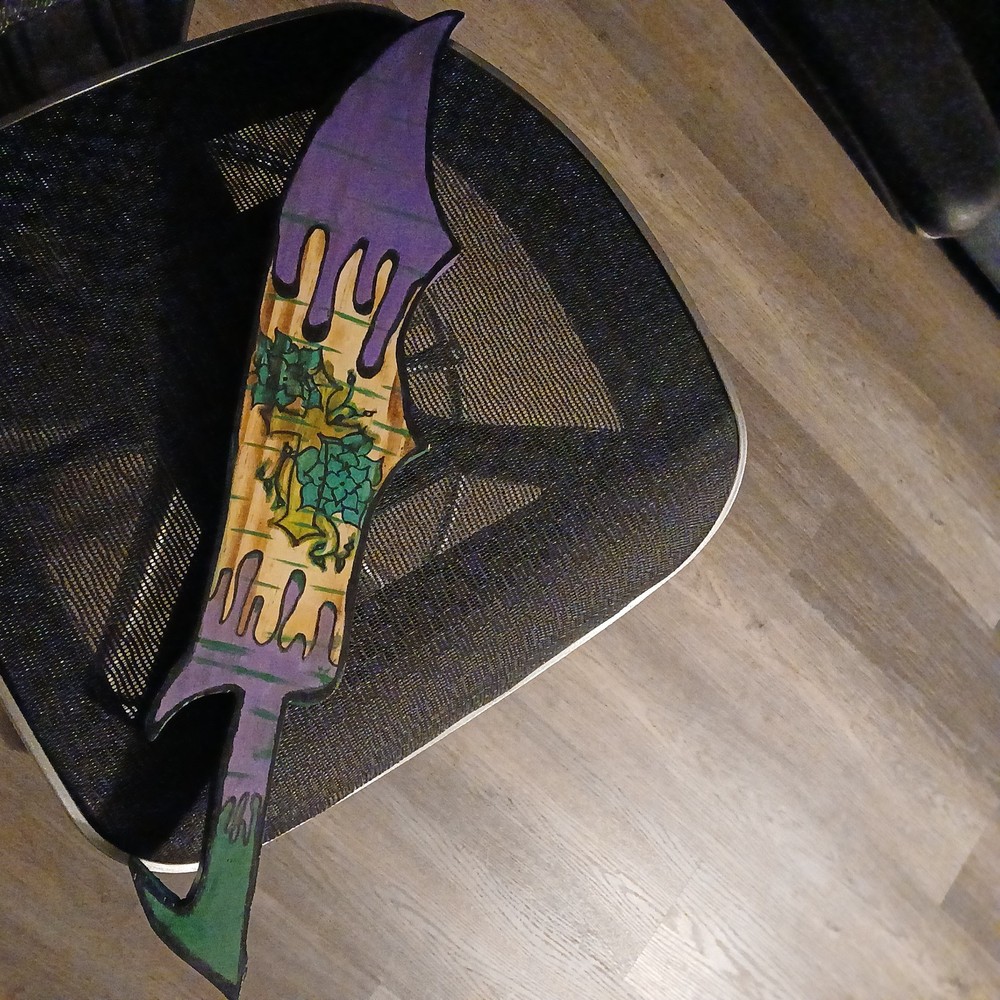 Double Blessing Custom Art / Handcarved/double Sided Sword