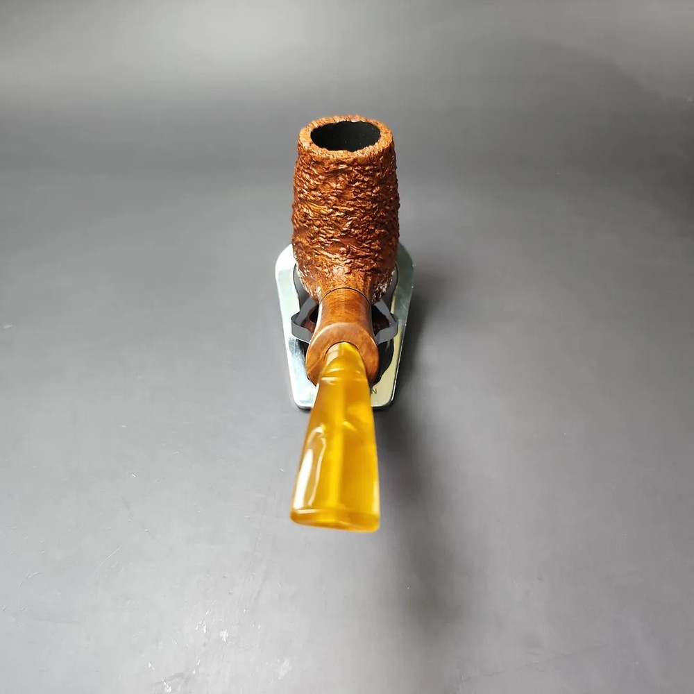 Ascorti Business Rusticated Stack Billiard Estate Briar Pipe, Unsmoked
