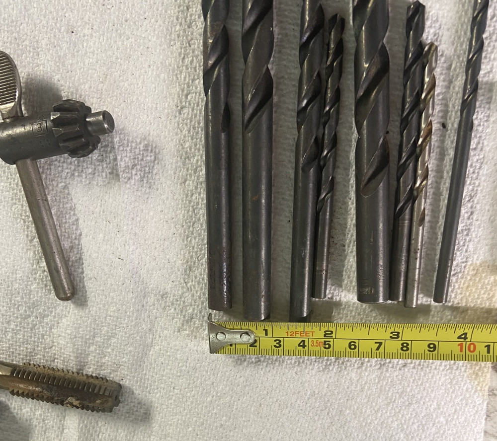 TOOLS Punches, new tap misc drill bits see pictures