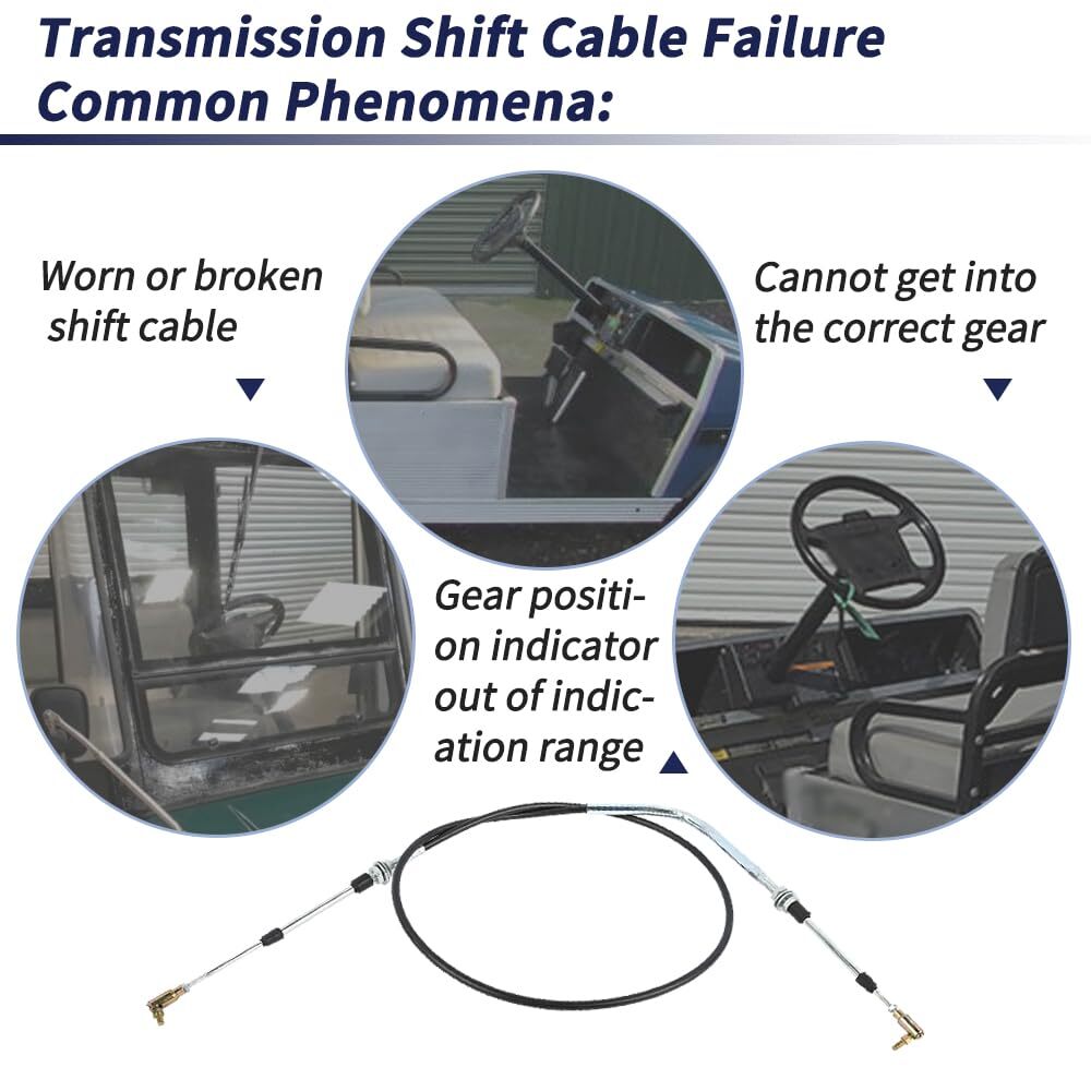 73" Golf Cart Forward ＆ Reverse Transmission Shift Cable Compatible with Club...
