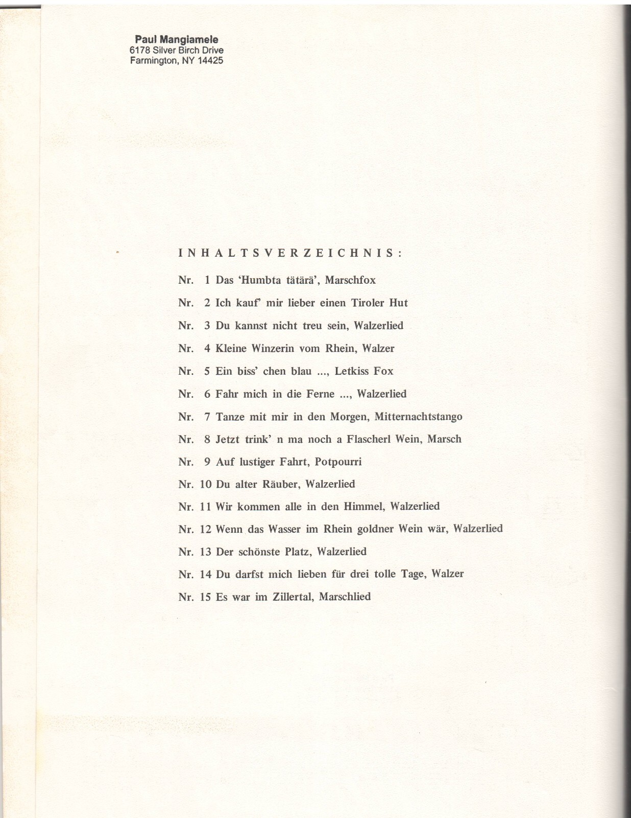 Alleszurstimmung German Band/Brass Quintet/Oktoberfest Band Sheet Music