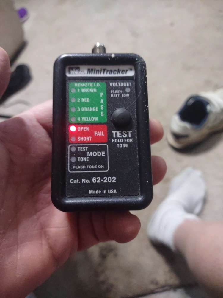 Ideal 62-202 Mini Tracker Coax Mini-Tester  Made in USA Untested