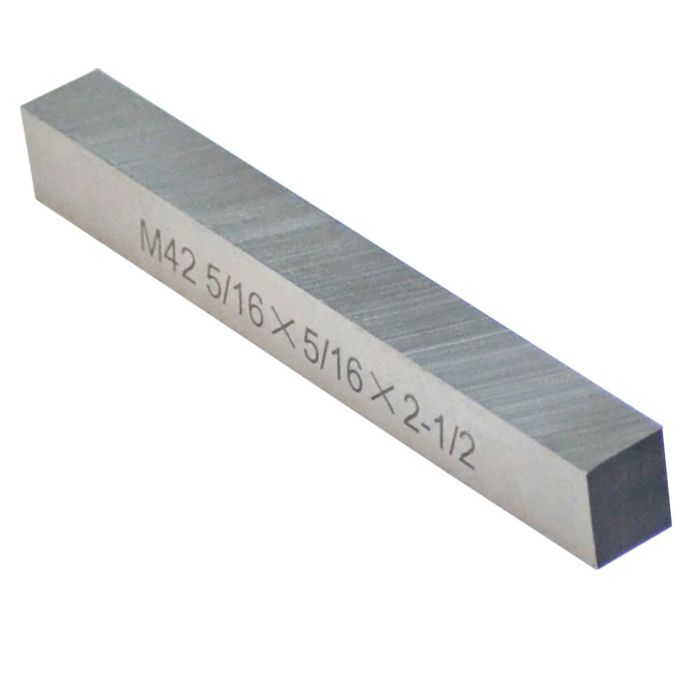 M42 Cobalt HSS Square Rectangle Tool Bits 5/16" x 5/16" x 2 1/2"