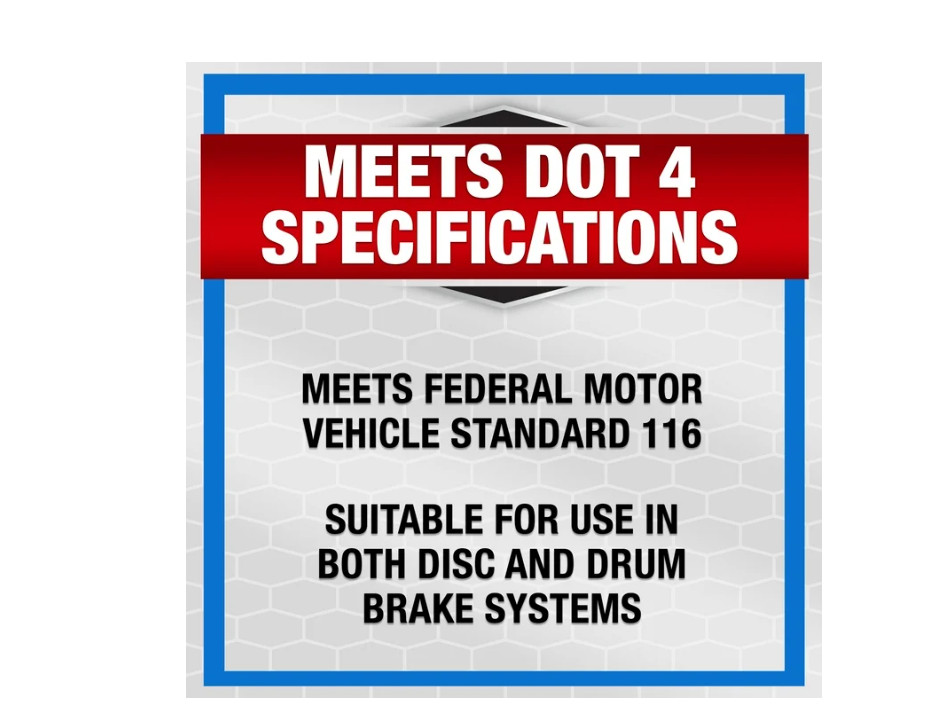 3 PACK Super Tech DOT 4 Brake Fluid, Motor Vehicle, 32 fl oz
