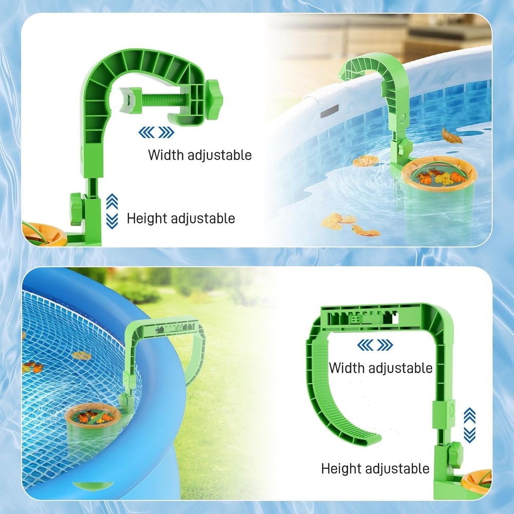 Durable Wall-Mounted Pool Skimmer Baskets for Above Ground Pools - Easy Clean