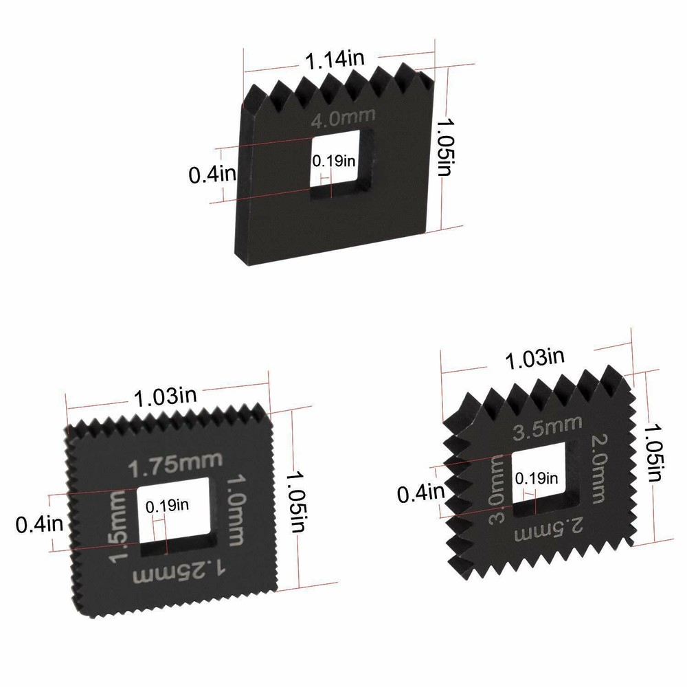 Metric Die Set for Universal Outside Thread Chaser Replace 7402, 202817