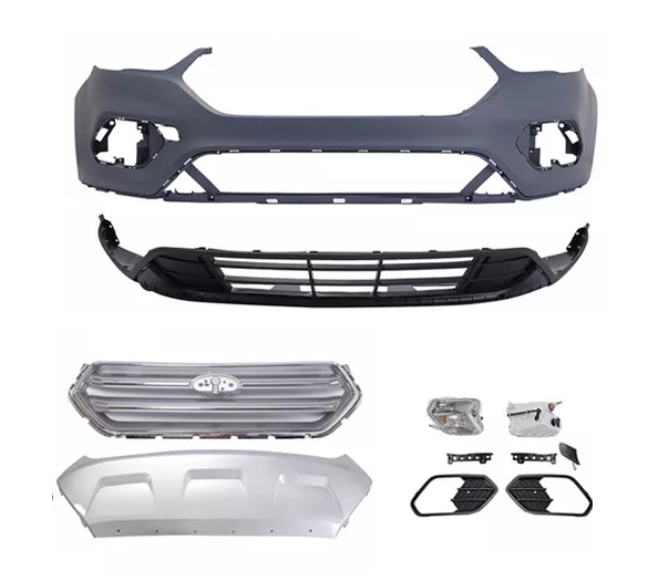 For 2017 2018 2019 FORD Escape Front Bumper Cover with grills and fog lamps NEW