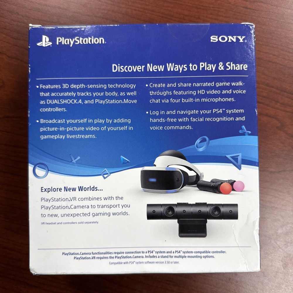 Sony PlayStation Camera for PS4 PSVR Required Black New In Box