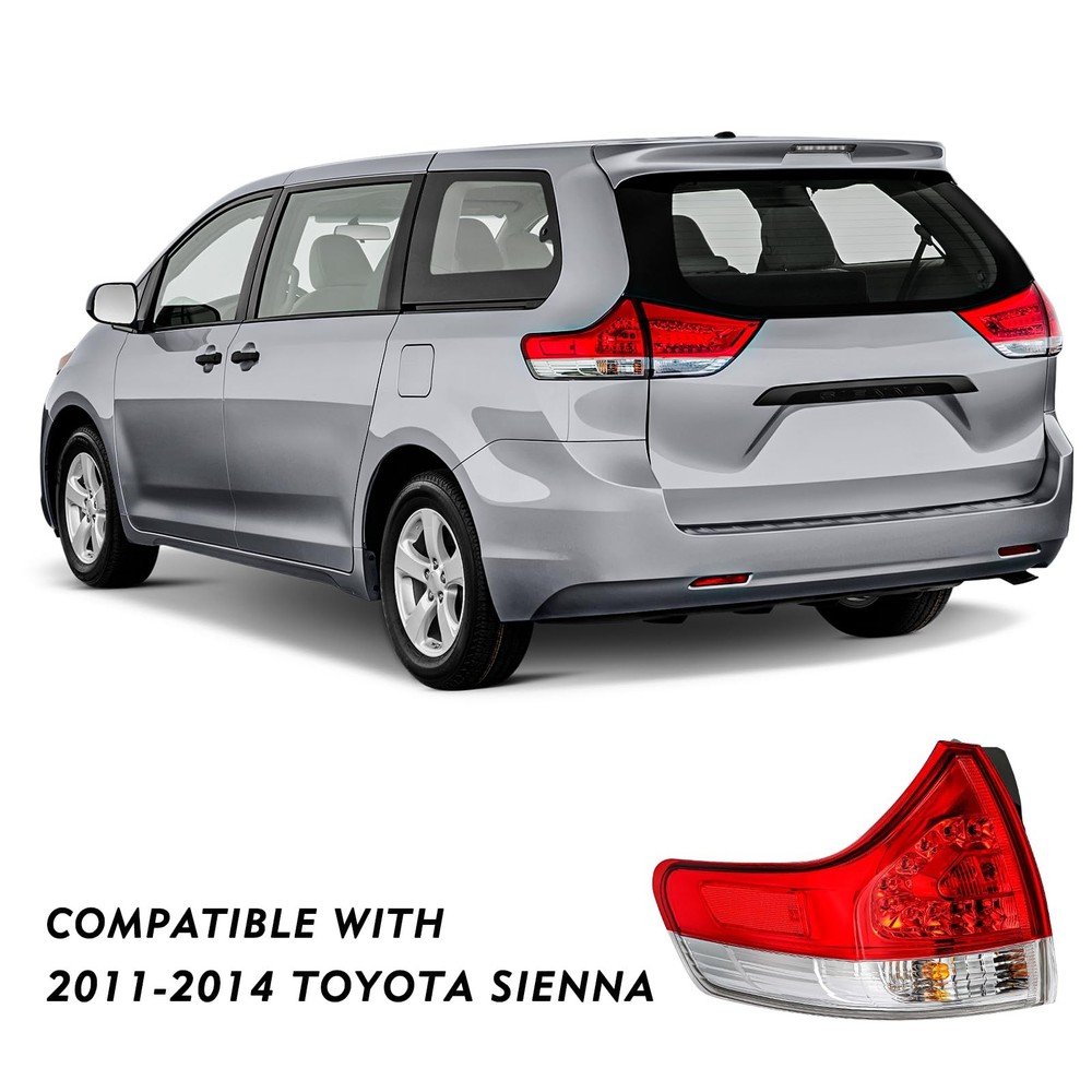 2011-2014 Sienna Tail Light Outer Driver Passenger Side