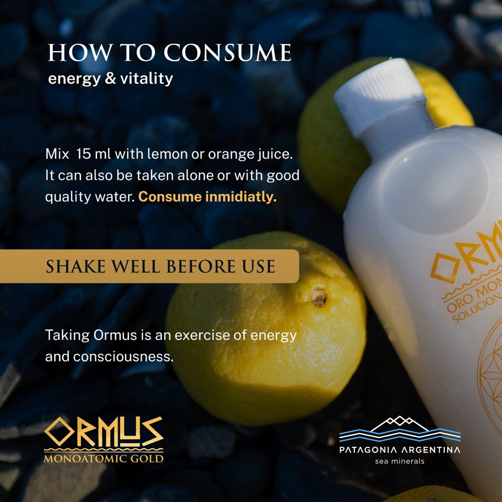 2 MONOATOMIC GOLD ORMUS 17oz-MEMORY AID,ENERGETICALLY ENHANCED, REJUVENATING