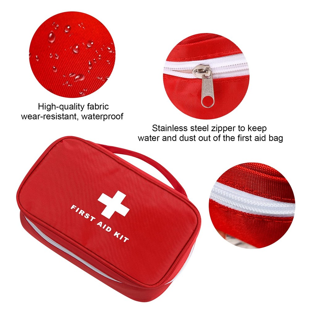 6pcs First Aid Bag Empty, Waterproof Durable First Aid Kit Bag Empty with Zip...