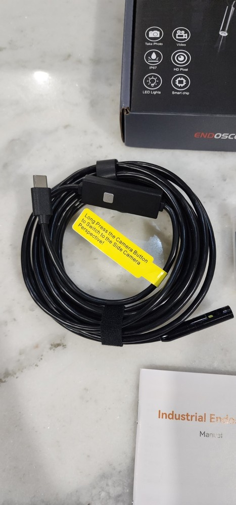 industrial endoscope borescope camera with light, 16.4 ft Length