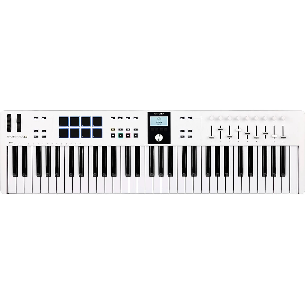 Arturia KeyLab Essential 61 mk3 MIDI Keyboard Controller White