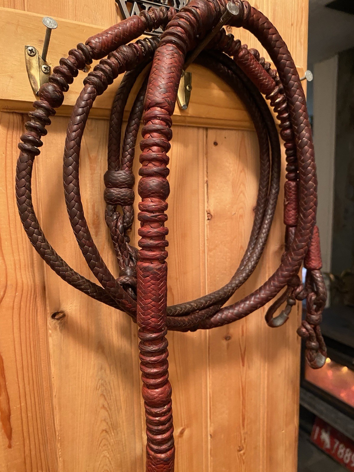 Vintage Handmade Western Romel - Romal Braided Reins California Style Kangaroo?