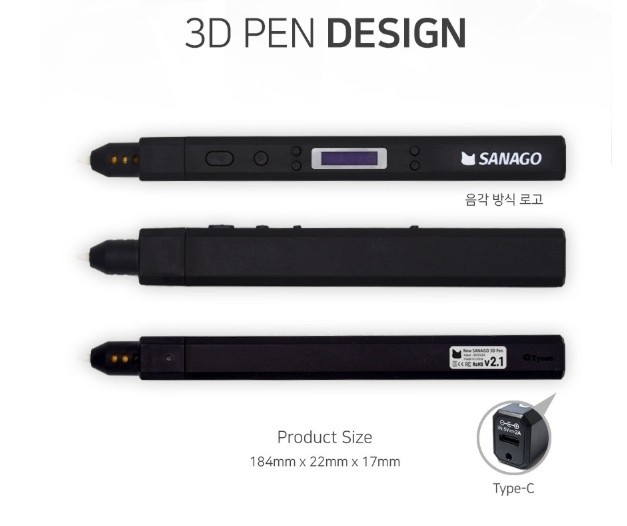 SANAGO New Sanago Premium 3D Pen Set 3type Module Replaceable Artists