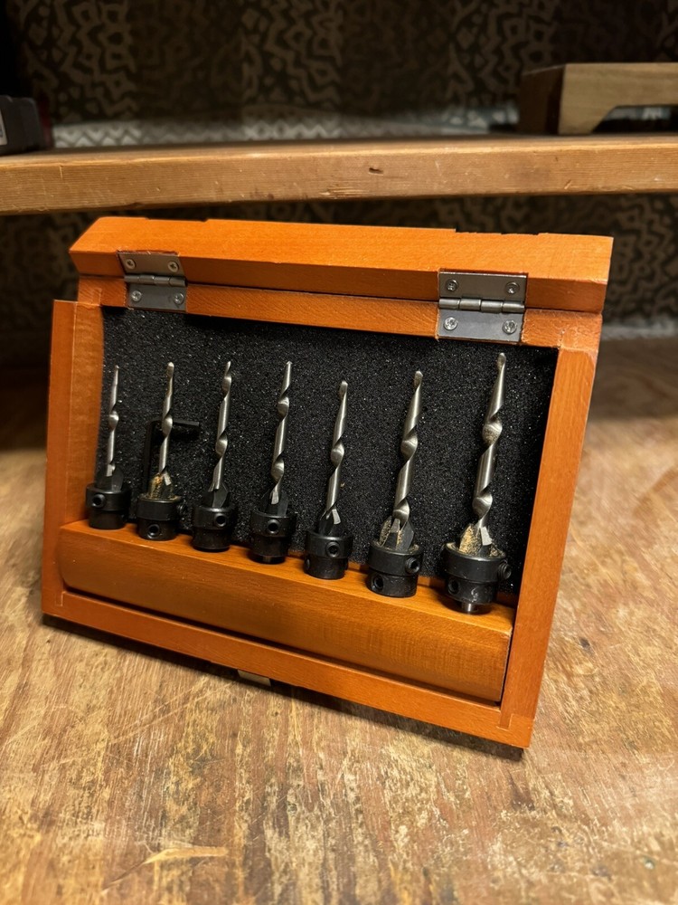 Countersink woodworking Drill Bit tools Set With Box