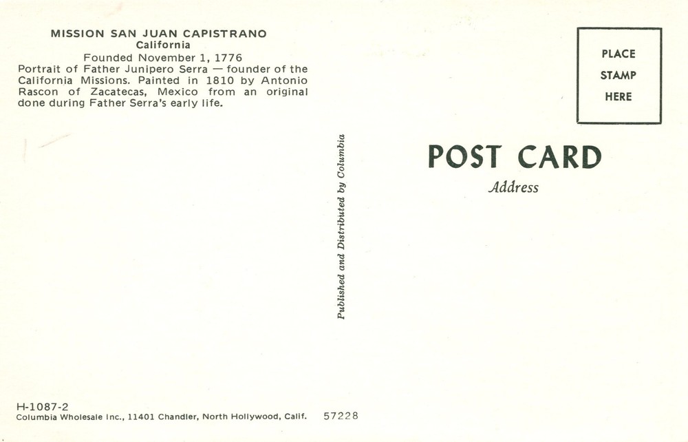 MISSION SAN JUAN CAPISTRANO, CA - PC6895