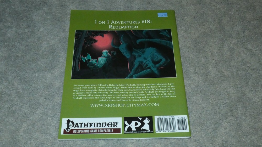 Pathfinder Compatible: 1 on 1 Adventures #18: Redemption