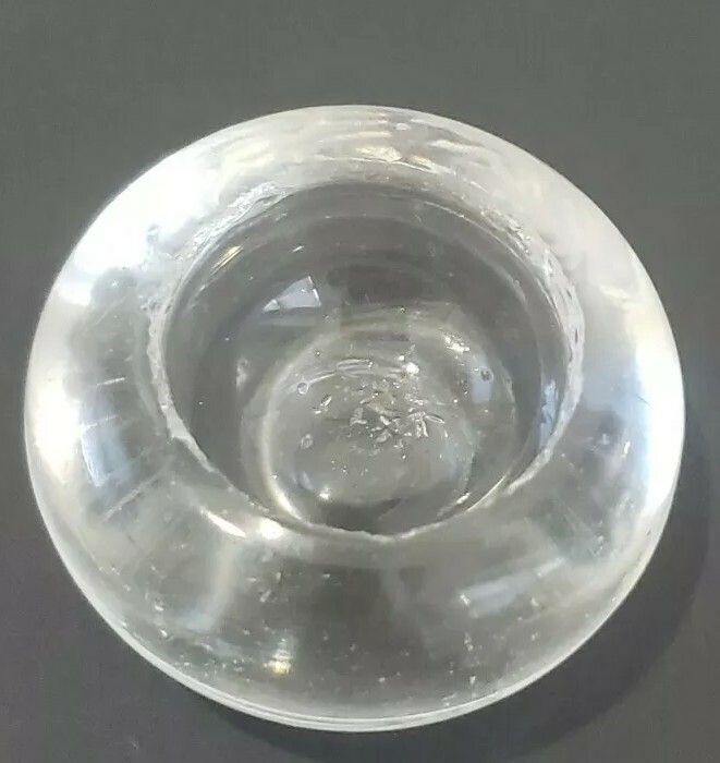 Simple Open Salt Cellar Smooth Tapered Sides Slight Concave Bottom.