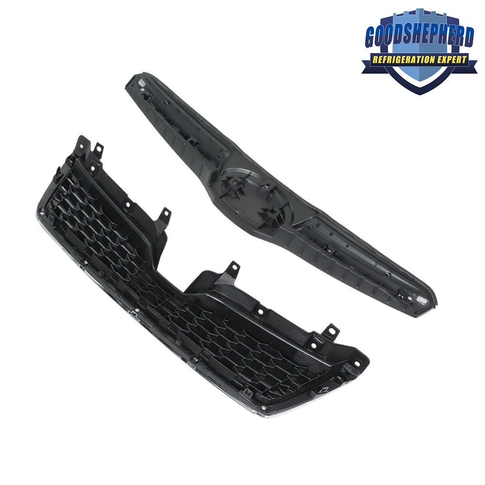 3Pcs For Subaru Forester 2014-2018 Front Bumper Upper Grille Replacement Plastic