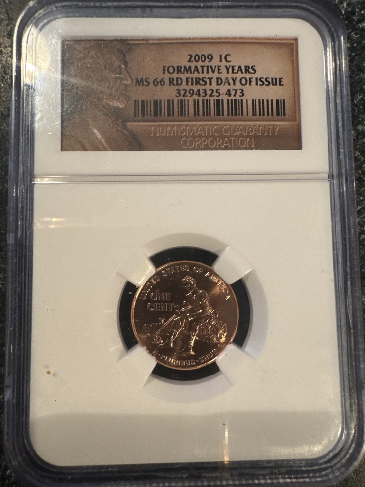 2009 Formative Years Lincoln Cent NGC MS 66 RD First Day Issue