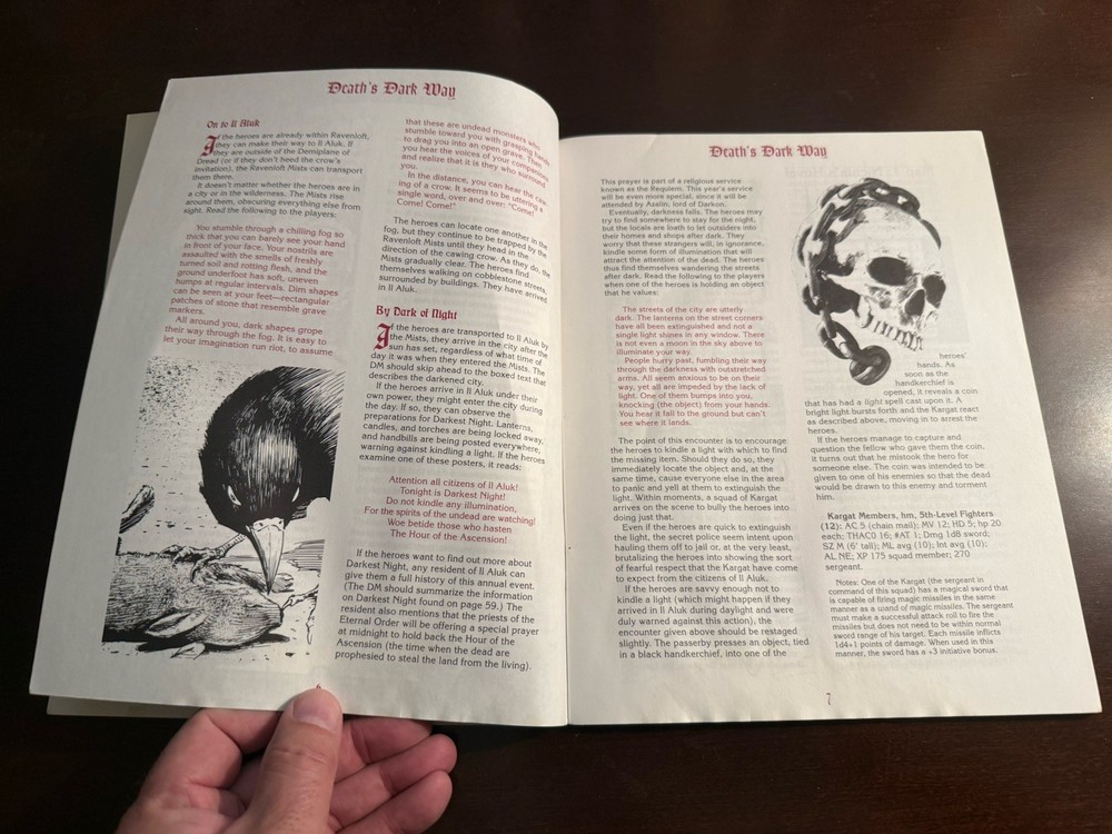AD&D TSR Ravenloft “Death Triumphant”