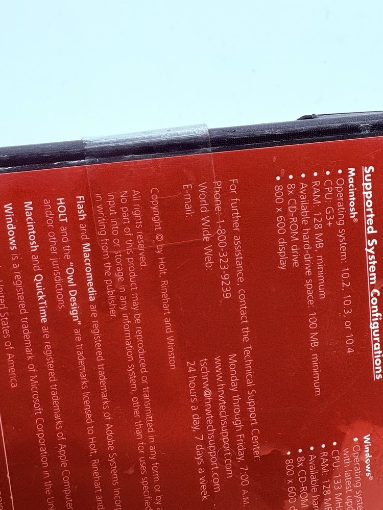 Algebra 1, Grade 8 Lesson Tutorial Video Cd-rom: Holt Algebra 1 C