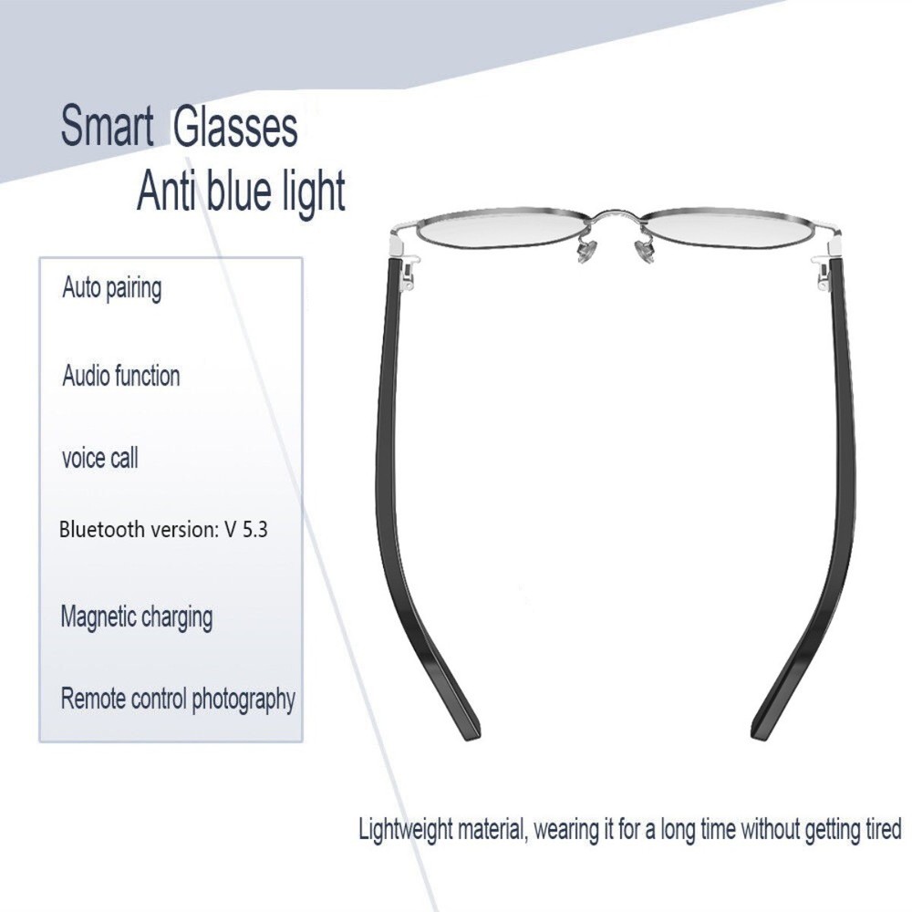 Bluetooth Smart Glasses, Smart Wireless Headphone Glasses for Office