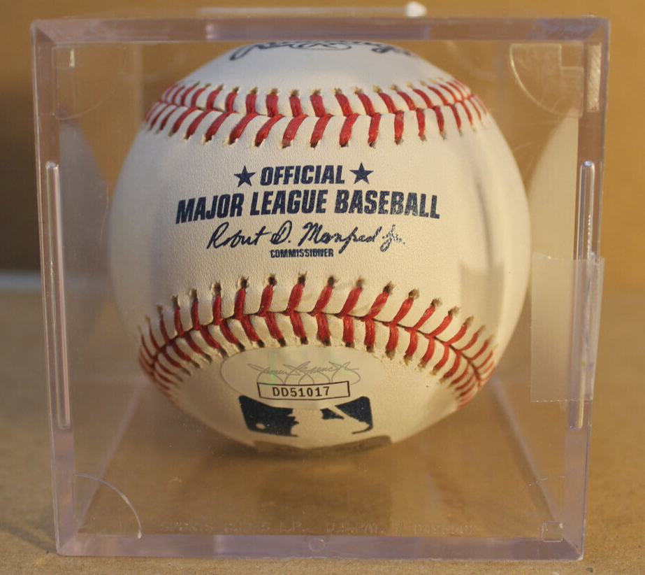 TOMMY PHAM. 2018-2019. TAMPA BAY RAYS SIGNED BASEBALL JSA AUTHENTIC