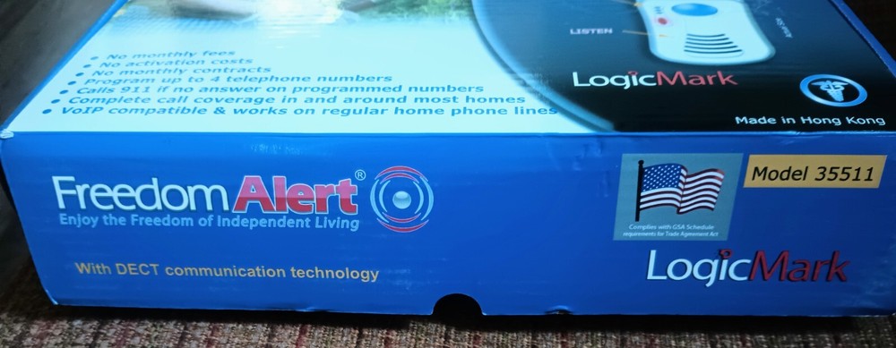 Freedom Alert Fall Emergency System Model #35511