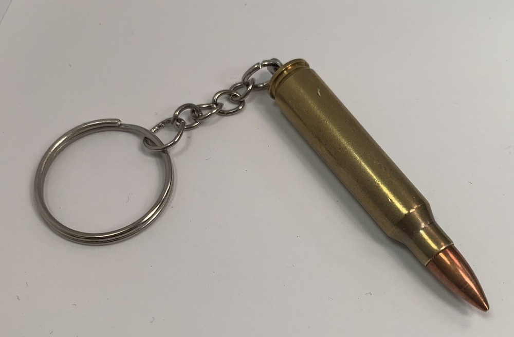 Custom (Customer Supplied Brass) Bullet Key Chain / Zipper Pull