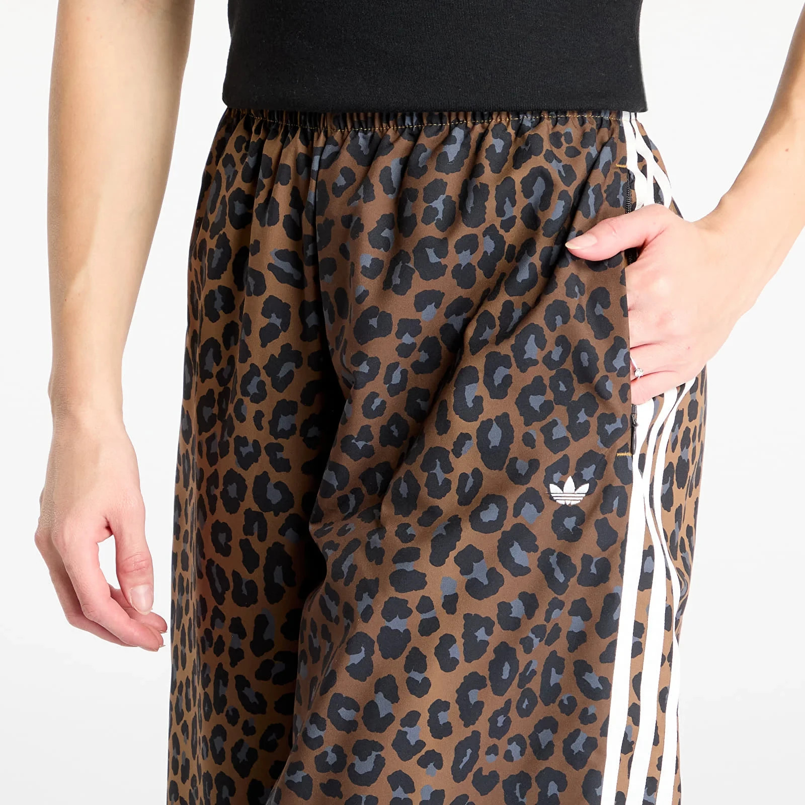 adidas Originals Women's Leopard Firebird Oversized Track Pants JW7302