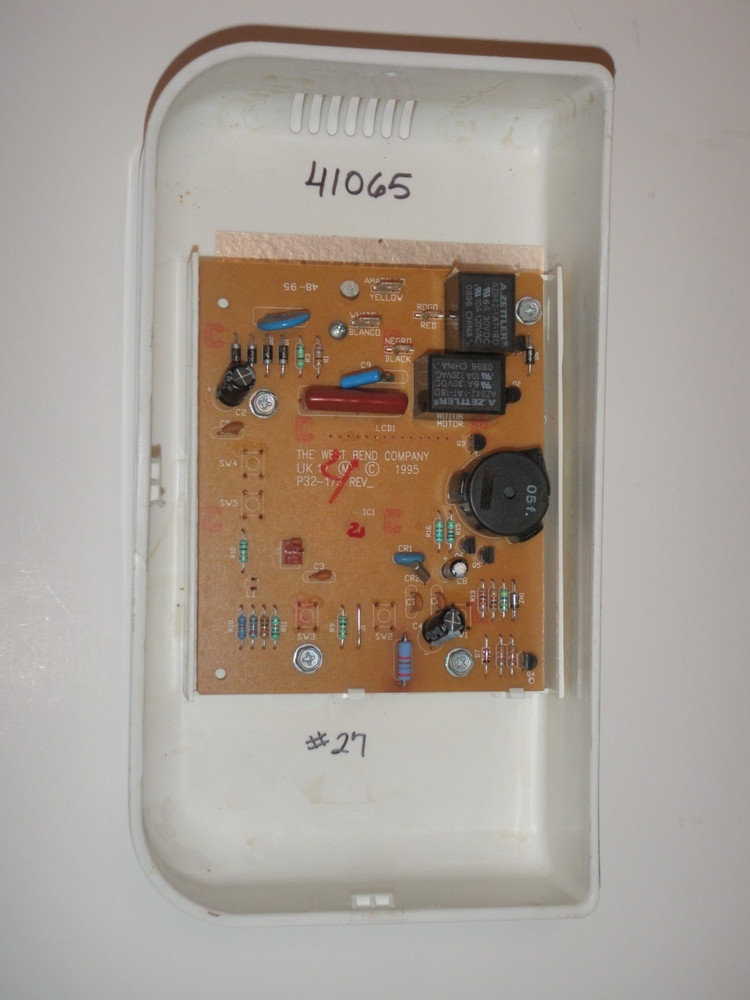 Electronic Control Panel for West Bend Breadmaker Model 41065